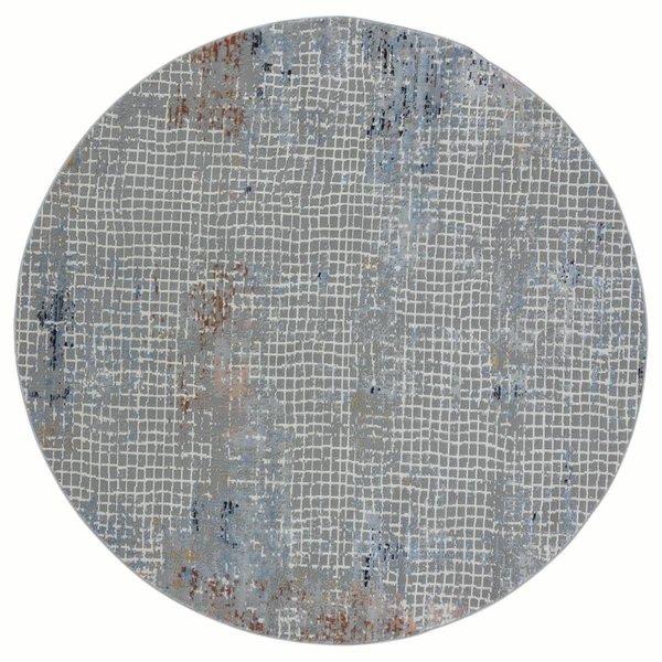 United Weavers Of America 7 ft. 10 in. Austin Devine Round Machine Made Rug, Rust 4540 20658 88R